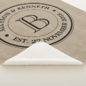 Creëer Uw eigen Jubileum Burlap Sherpa Deken (3/4)