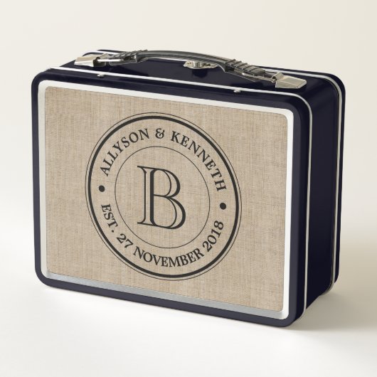 Creëer Uw eigen Jubileum Retro Logo monogram (Achterkant)