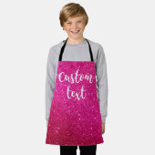 Creëer Uw eigen Junior Glitter Gepersonaliseerde K Schort (Gedragen)