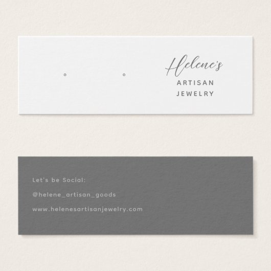 Creëer uw eigen juwelen die Kaarten voor het weerg Mini Visitekaartjes (Voorkant /achterkant)