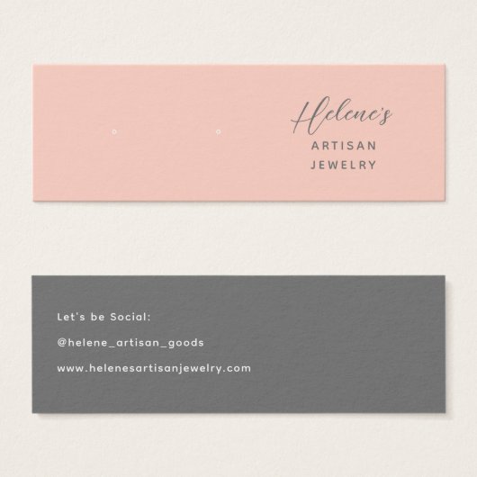 Creëer uw eigen juwelen die Kaarten voor het weerg Mini Visitekaartjes (Voorkant /achterkant)