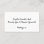 Creëer Uw eigen kaars Visitekaartje (Achterkant)