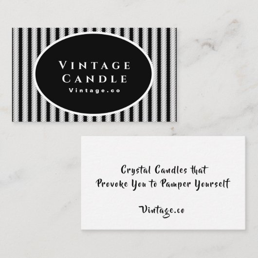 Creëer Uw eigen  kaars Visitekaartje (Voorkant / Achterkant)