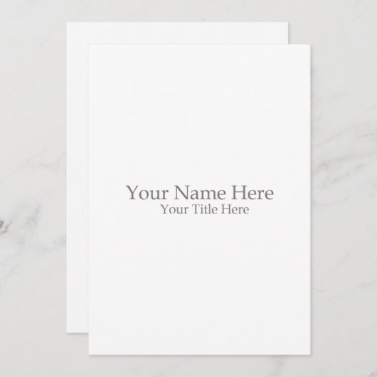 Creëer Uw eigen Kaart (Voorkant / Achterkant)