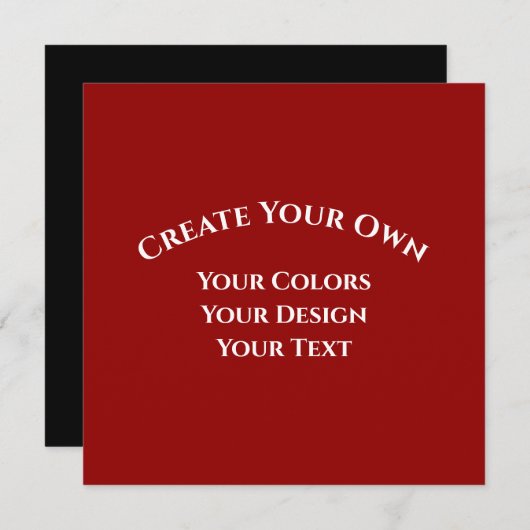 Creëer Uw eigen kaart (Voorkant / Achterkant)