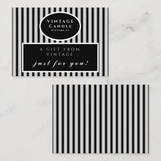 Creëer Uw eigen  kaartje Hartelijk dank Visitekaartje (Voorkant / Achterkant)