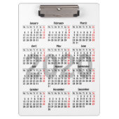 Creëer uw eigen kalender voor 2020 klembord (Voorkant)