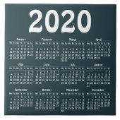 Creëer uw eigen kalender voor 2020 tegeltje (Voorkant)