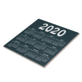 Creëer uw eigen kalender voor 2020 tegeltje (Zijkant)