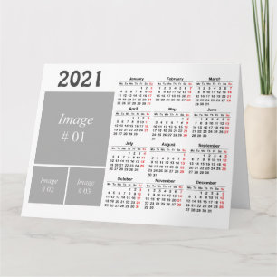 Creëer uw eigen kalender voor 2021 kaart