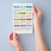 Creëer uw eigen kalender voor 2022 flyer (Hand)