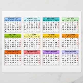 Creëer uw eigen kalender voor 2022 flyer