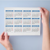 Creëer uw eigen kalender voor 2022 flyer (Hand)