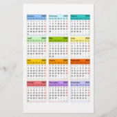 Creëer uw eigen kalender voor 2022 flyer (Achterkant)