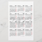 Creëer uw eigen kalender voor 2022 flyer (Achterkant)