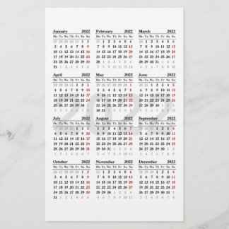 Creëer uw eigen kalender voor 2022 flyer