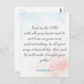 Creëer Uw eigen kalligrafie Bijbeltekst Verse teks Briefkaart (Voorkant / Achterkant)