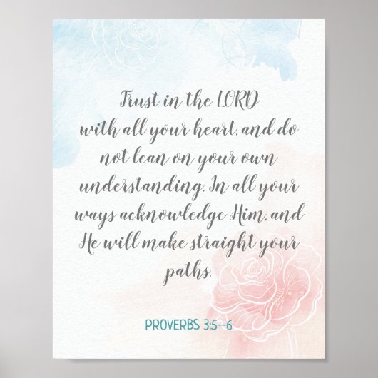 Creëer Uw eigen kalligrafie Bijbeltekst Verse teks Poster (Voorkant)