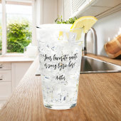 Creëer uw eigen kalligrafie citaat glas