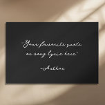 Creëer uw eigen kalligrafie citaat imitatie canvas print<br><div class="desc">Creëer uw eigen aangepaste citaat muurkunst. Beschikt over minimalistische kalligrafie script typografie.</div>
