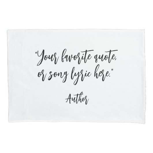 Creëer uw eigen kalligrafie citaat kussensloop (Voorkant)