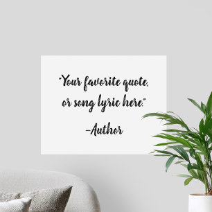 Creëer uw eigen kalligrafie citaat poster