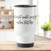 Creëer uw eigen kalligrafie citaat reisbeker