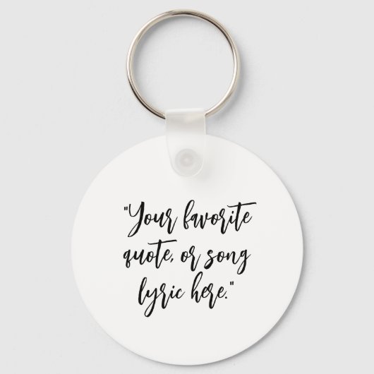 Creëer uw eigen kalligrafie citaat sleutelhanger (Voorkant)