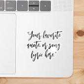 Creëer uw eigen kalligrafie citaat sticker