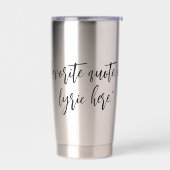 Creëer Uw eigen kalligrafie Quote Geïsoleerde Tumb Geïsoleerde Drinkbeker (Links)