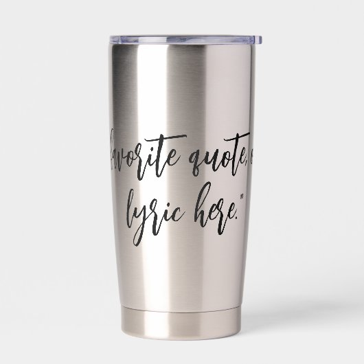 Creëer Uw eigen kalligrafie Quote Geïsoleerde Tumb Geïsoleerde Drinkbeker (Links)