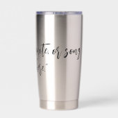Creëer Uw eigen kalligrafie Quote Geïsoleerde Tumb Geïsoleerde Drinkbeker (Achterkant)