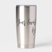 Creëer Uw eigen kalligrafie Quote Geïsoleerde Tumb Geïsoleerde Drinkbeker (Voorkant)