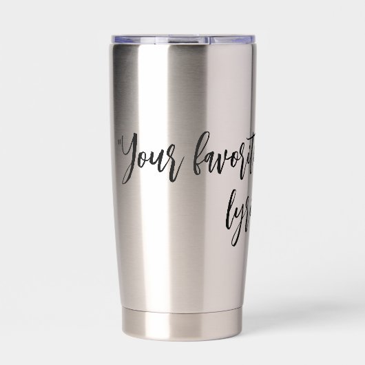 Creëer Uw eigen kalligrafie Quote Geïsoleerde Tumb Geïsoleerde Drinkbeker (Voorkant)
