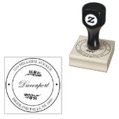 Creëer Uw eigen kalligrafie retouradres Rubberstempel (Gestempeld)