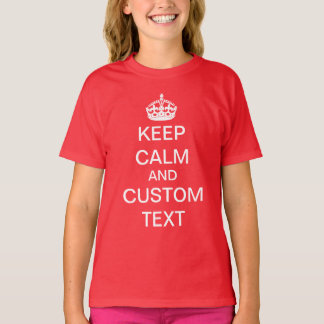 Creëer uw eigen kalm bewaren en op maat uitvoeren t-shirt