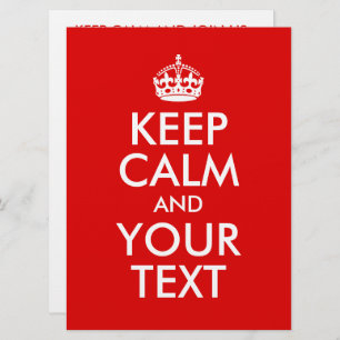Creëer Uw eigen kalm en Jouw tekst houden Kaart