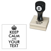 Creëer Uw eigen kalm en Jouw tekst houden Rubberstempel (Gestempeld)