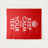 Creëer Uw eigen kalm en Jouw tekst houden Wandkleed (Voorkant (horizontaal))