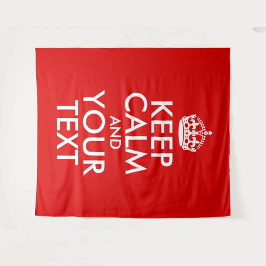 Creëer Uw eigen kalm en Jouw tekst houden Wandkleed (Voorkant (horizontaal))