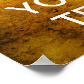 Creëer uw eigen kalm houden en doorgaan! (grunge g poster (Hoek)