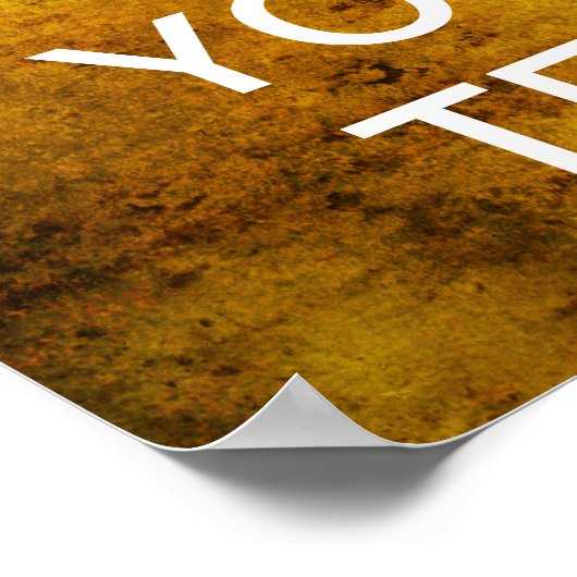 Creëer uw eigen kalm houden en doorgaan! (grunge g poster (Hoek)