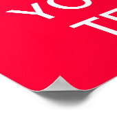 Creëer uw eigen "Kalm houden en doorgaan" Poster! Poster (Hoek)