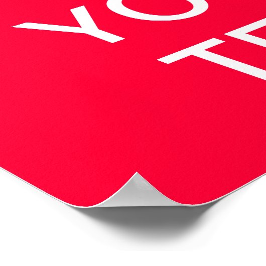 Creëer uw eigen "Kalm houden en doorgaan" Poster! Poster (Hoek)