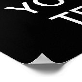 Creëer uw eigen "Kalm houden en doorgaan" Poster! Poster (Hoek)