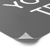 Creëer uw eigen "Kalm houden en doorgaan" Poster! Poster (Hoek)