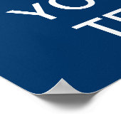 Creëer uw eigen "Kalm houden en doorgaan" Poster! Poster (Hoek)