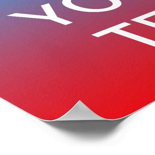 Creëer uw eigen "Kalm houden en doorgaan" Poster! Poster (Hoek)