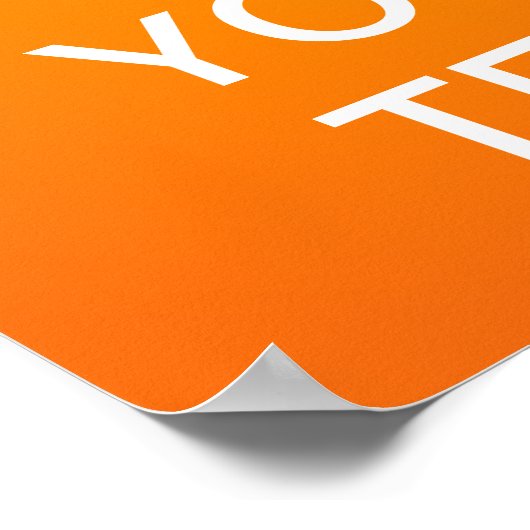 Creëer uw eigen "Kalm houden en doorgaan" Poster! Poster (Hoek)