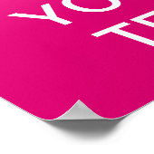 Creëer uw eigen "Kalm houden en doorgaan" Poster! Poster (Hoek)